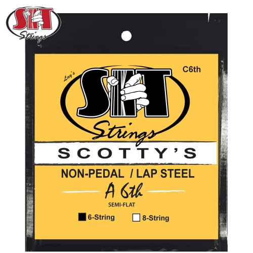 SIT SC6A6TH Scotty's Non-Pedal/Lap Steel Semi-Flat Guitar Strings A 6TH