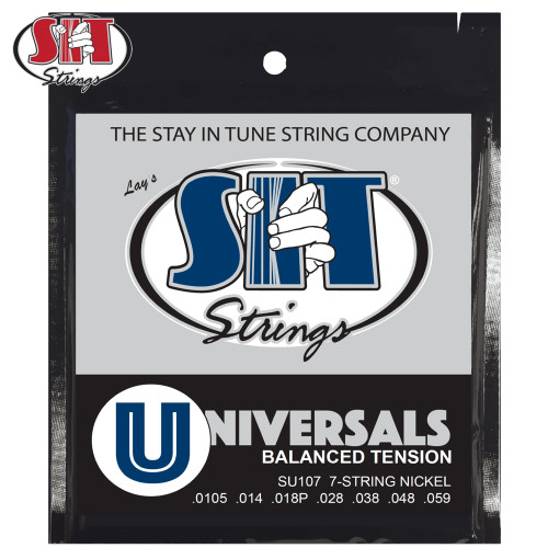 SIT SU107 7-String Universal Balanced Tension Nickel Electric Guitar Strings