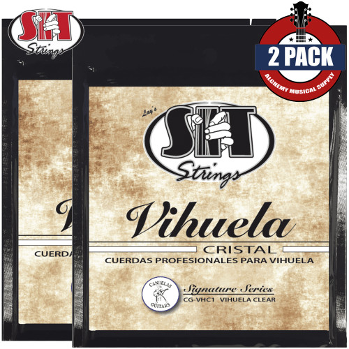 2-PACK SIT CG-VHC1 Signature Series Clear Nylon Vihuela Classical Guitar Strings