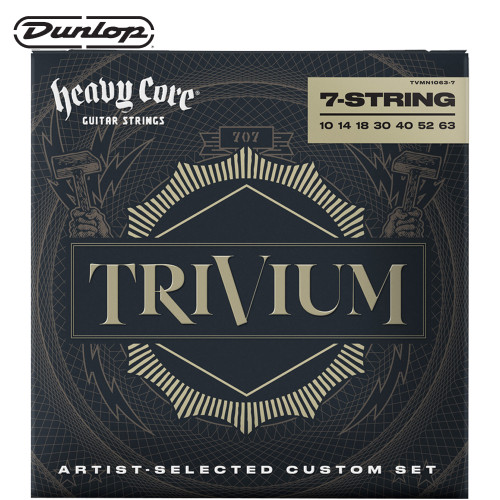 Dunlop TVMN1063-7 Heavy Core Trivium 7-String Electric Guitar Strings 10-63