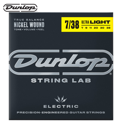 Dunlop DEN0738 Nickel Plated Steel Electric Guitar Strings 07-38