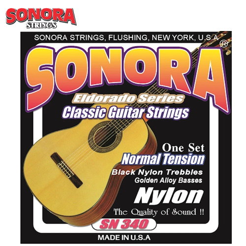Sonora SN340 Black Nylon Normal Tension Classical Guitar Strings