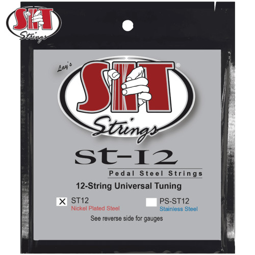 SIT ST12 12-String Universal Tuning Nickel Plated Pedal Steel Guitar Strings