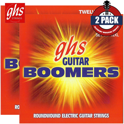 2-PACK GHS Strings GB-12XL Nickel-Plated 12-String Electric Guitar Strings 9-40