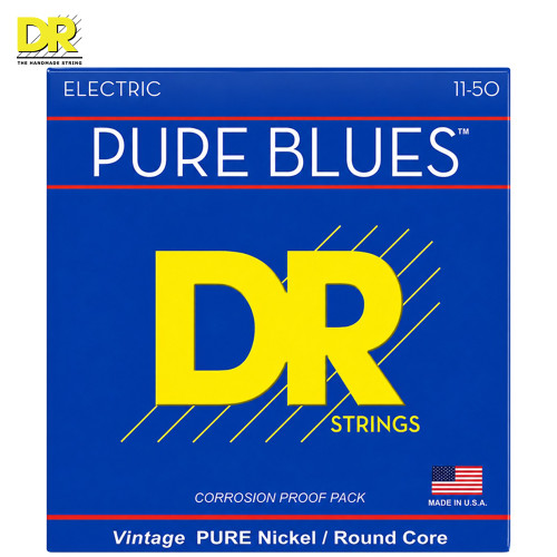DR PHR-11 Pure Blues Pure Nickel Electric Guitar Strings 11-50 Heavy