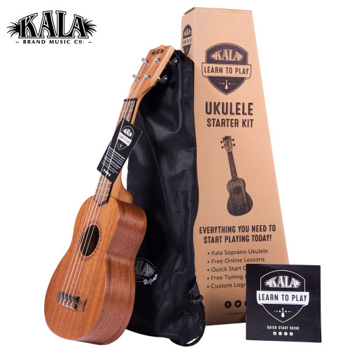 Kala Mahogany Learn-To-Play Soprano Ukulele Starter Pack  Kala Mahogany Learn-To-Play Soprano Ukulele Starter Pack