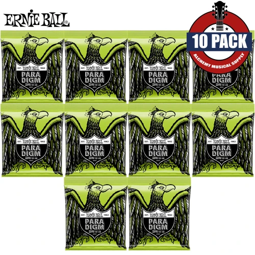 10-PACK Ernie Ball 2021 Paradigm Regular Slinky Nickel Electric Guitar Strings 10-46