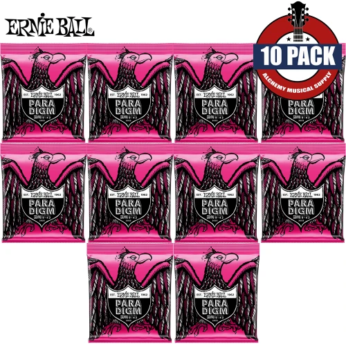 10-PACK Ernie Ball 2023 Paradigm Super Slinky Nickel Electric Guitar Strings 09-42