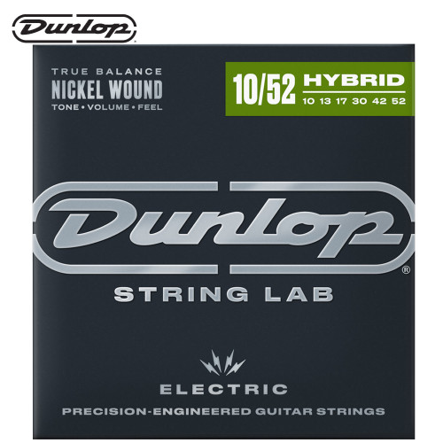 Dunlop DEN1052 Nickel Wound Electric Guitar Strings 10-52 Med Top/Heavy Bottom