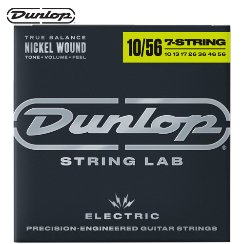 Dunlop DEN1056-7 Nickel Wound 7-String Electric Guitar Strings 10-56