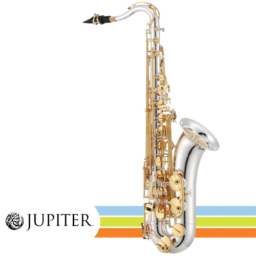 Jupiter JTS1100SGQ Silver Plated Body Key of Bb Tenor Saxophone With Case Jupiter JTS1100SGQ Silver Plated Body Key of Bb Tenor Saxophone With Case