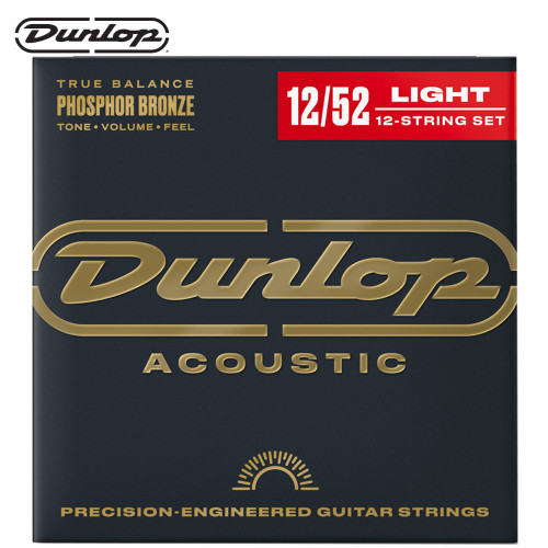 Dunlop DAP1252J Phosphor Bronze 12-String Acoustic Guitar Strings 12-52