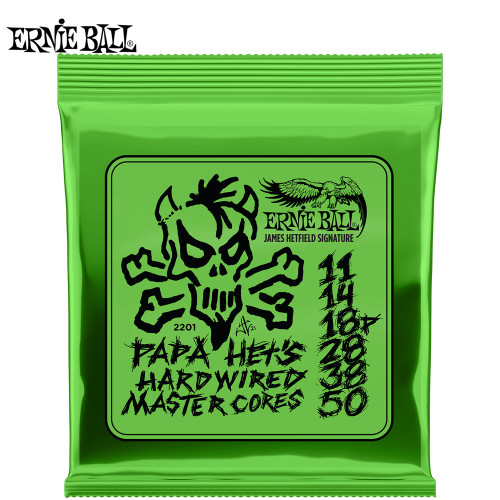 Ernie Ball 2201 Papa Het's Hardwired Nickel Plated Electric Guitar Strings 11-50
