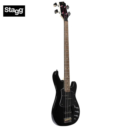 Stagg Silveray Series P+J Solid Alder Electric Bass Black SVY P-FUNK BLK