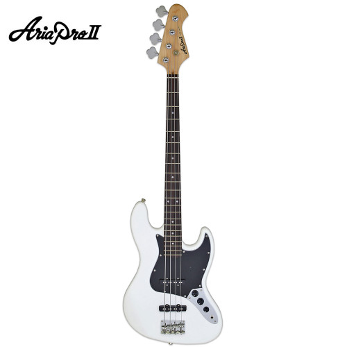 Aria Pro II STB Series J-Type 4-String Electric Bass - White STB-JB/B-WH