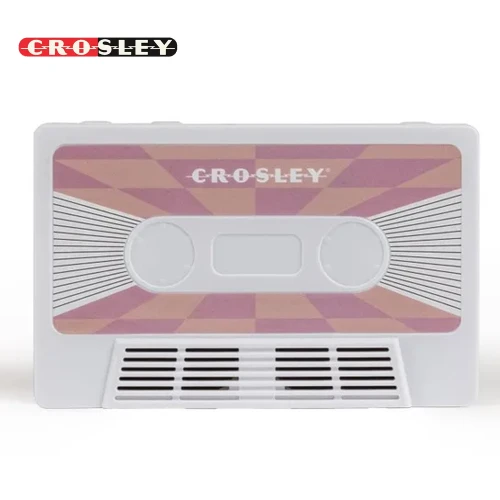 Crosley CR3045WH-CH Cassette Tape Portable Bluetooth Speaker - Pink Checkered