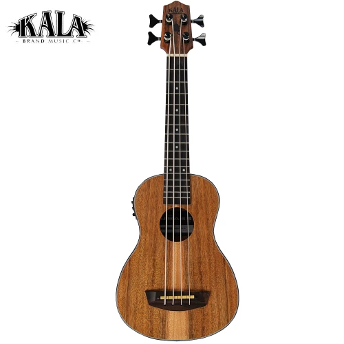 Kala U•BASS® Teak Acoustic Electric Bass Ukulele With Gig Bag UBASS-TEAK-FS
