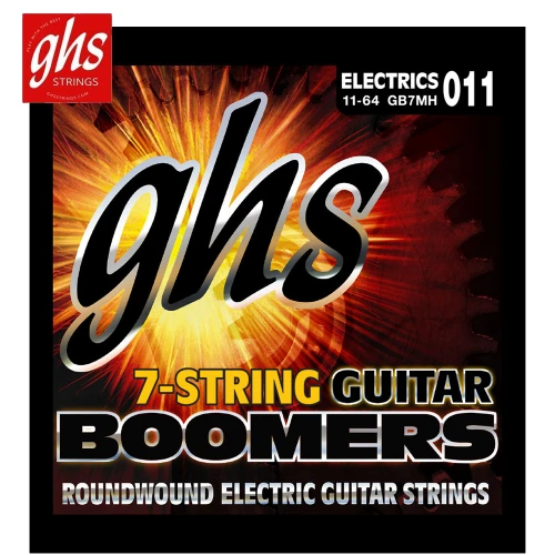 GHS GB7MH 7-String Boomers Medium Heavy Electric Guitar Strings 11-64