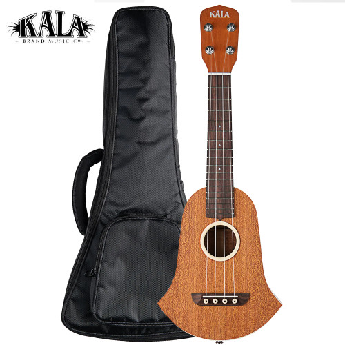 Kala Vintage Metropolitan Bell Mahogany Soprano Ukulele With Gig Bag KA-VMET-BELL-MHG-S