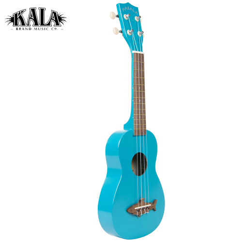 Kala Makala Series Shark Bridge Satin Finish Blue Soprano Ukulele with Bag Kala Makala Series Shark Bridge Satin Finish Blue Soprano Ukulele with Bag