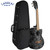 Lanikai QM-BKCET Quilted Maple Black Stain Tenor Acoustic Electric Ukulele With Foam Case Lanikai QM-BKCET Quilted Maple Black Stain Tenor Acoustic Electric Ukulele With Foam Case