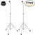 2-PACK Mapex C200-RB Rebel Double Braced Straight Cymbal Stand - Chrome
