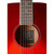 J.N Guitars Bessie Series Solid Spruce Top Auditorium Acoustic Guitar - Red J.N Guitars Bessie Series Solid Spruce Top Auditorium Acoustic Guitar - Red