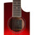 J.N Guitars Bessie Series Auditorium Thin Body Acoustic Electric Guitar - Red J.N Guitars Bessie Series Auditorium Thin Body Acoustic Electric Guitar - Red