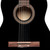 Stagg SCL50-BLK Full Size Nylon Classical Acoustic Guitar Black w/ Truss Rod