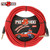 Pig Hog PCH20CAR 1/4" Straight-Right Angle 20FT Instrument Cable Candy Apple Red