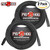 2-PACK Pig Hog 25FT PHM25 XLR Male to Female 8mm Tour Grade Microphone Cable Black