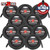 10-PACK Pig Hog 25FT PHM25 XLR Male to Female 8mm Tour Grade Microphone Cable Black