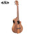 Kala Teak Tri-Top Florentine Cutaway Tenor Acoustic Electric Ukulele KA-TK-T-CE