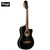 Stagg SCL60 TCE-BLK Cutaway Slim Line Acoustic Electric Classical Guitar Black