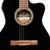 Stagg SCL60 TCE-BLK Cutaway Slim Line Acoustic Electric Classical Guitar Black