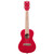 Kala Sparkle Series Mahogany Body Concert Ukulele - Stardust Red KA-SPRK-RED