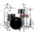 Mapex Saturn Evo Hybrid Straight Ahead 3PC Shell Pack Piano Black Lacquer SE401XHPB