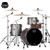 Mapex Saturn Evo Hybrid Straight Ahead 3PC Shell Pack Gun Metal Grey Lacquer SE401XHBPG Mapex Saturn Evo Hybrid Straight Ahead 3PC Shell Pack Gun Metal Grey Lacquer SE401XHBPG