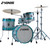 Sonor AQ2 BOP 4-Piece Drum Shell Pack Aqua Silverburst Lacquer AQ2-BOPWMCASB