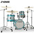 Sonor AQ2 MARTINI Maple 4 Piece Drum Set Shell Pack - Aqua Silverburst Lacquer