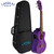 Lanikai QM-PUCET Quilted Maple Purple Stain Tenor Acoustic Electric Ukulele With Foam Case Lanikai QM-PUCET Quilted Maple Purple Stain Tenor Acoustic Electric Ukulele With Foam Case
