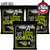 3-PACK Ernie Ball 2728 7-String Slinky Cobalt Electric Guitar Strings 10-56