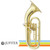 Jupiter JEP710 Key of Bb 3 Valve Lacquered Brass Baritone Euphonium With Case Jupiter JEP710 Key of Bb 3 Valve Lacquered Brass Baritone Euphonium With Case