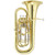 Jupiter JEP1020 Key of Bb Intermediate Lacquered Brass Body Euphonium With Case Jupiter JEP1020 Key of Bb Intermediate Lacquered Brass Body Euphonium With Case