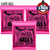 3-PACK Ernie Ball 2824 Super Slinky 5-String Nickel Electric Bass Strings 40-125