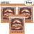 3-PACK Ernie Ball 2151 Earthwood Rock & Blues Acoustic Guitar Strings 10-52