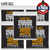 5-PACK Ernie Ball 2247 Hybrid Slinky Stainless Steel Guitar Strings 9-46
