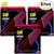 3-PACK DR NRA-10 Hi-Def Neon Red K3 Coated Acoustic Guitar Strings 10-48