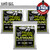 3-PACK Ernie Ball 2812 Regular Slinky Flatwound Electric Bass Strings 50-105