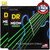 2-PACK DR NGE-10 Hi-Def Neon Green K3 Coated Electric Guitar Strings 10-46